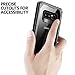 Poetic Galaxy Note 8 Case, Guardian [Scratch Resistant Back] [360 Degree Protection] Full-Body Rugged Clear Hybrid Bumper Case with Built-in-Screen Protector for Samsung Galaxy Note 8 Black