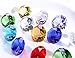 12Pcs Colorful Glass Gems for Kids, Fake Diamonds Gemstones for Kids, Fake Gems, Diving Gems, Crystal Gems Jewels Diamond Decorations for Party Pirate Favors Table Decor Treasure Chest 30mm (1-1/5'')