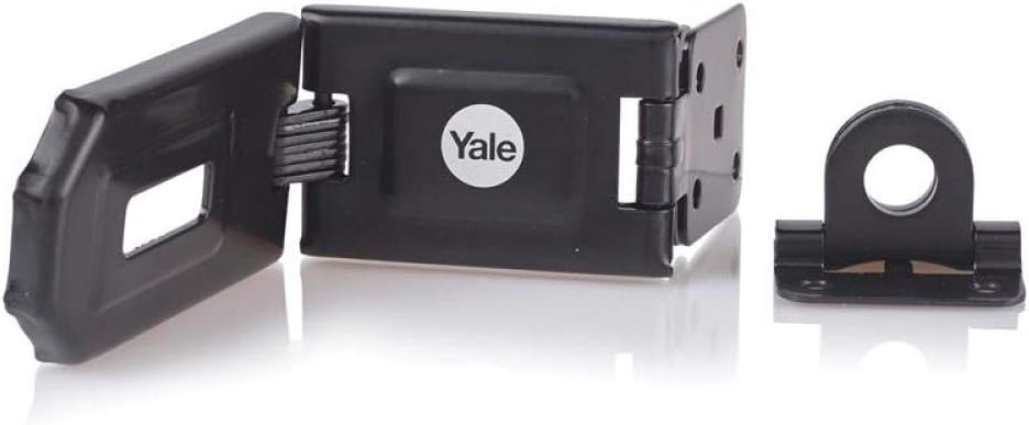 Yale - Y155B /160 / BK - 160mm Hardened Steel Hasp - Secure Gates - Secure Sheds - Suitable for Corners - High Protection - Image 4