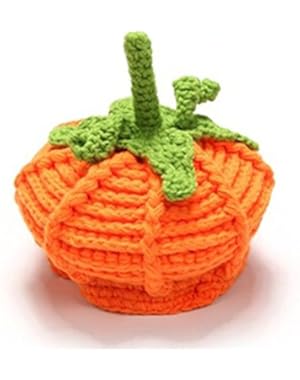 Baby Unisex Beanie Knit Pumpkin Hat Crochet Hats for Halloween Caps