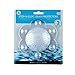 SlipX Solutions Stop-A-Clog Drain Protectors Trap Hair, 2 Hair Catchers Per Package (Plastic, 5 inch Diameter, Clear)