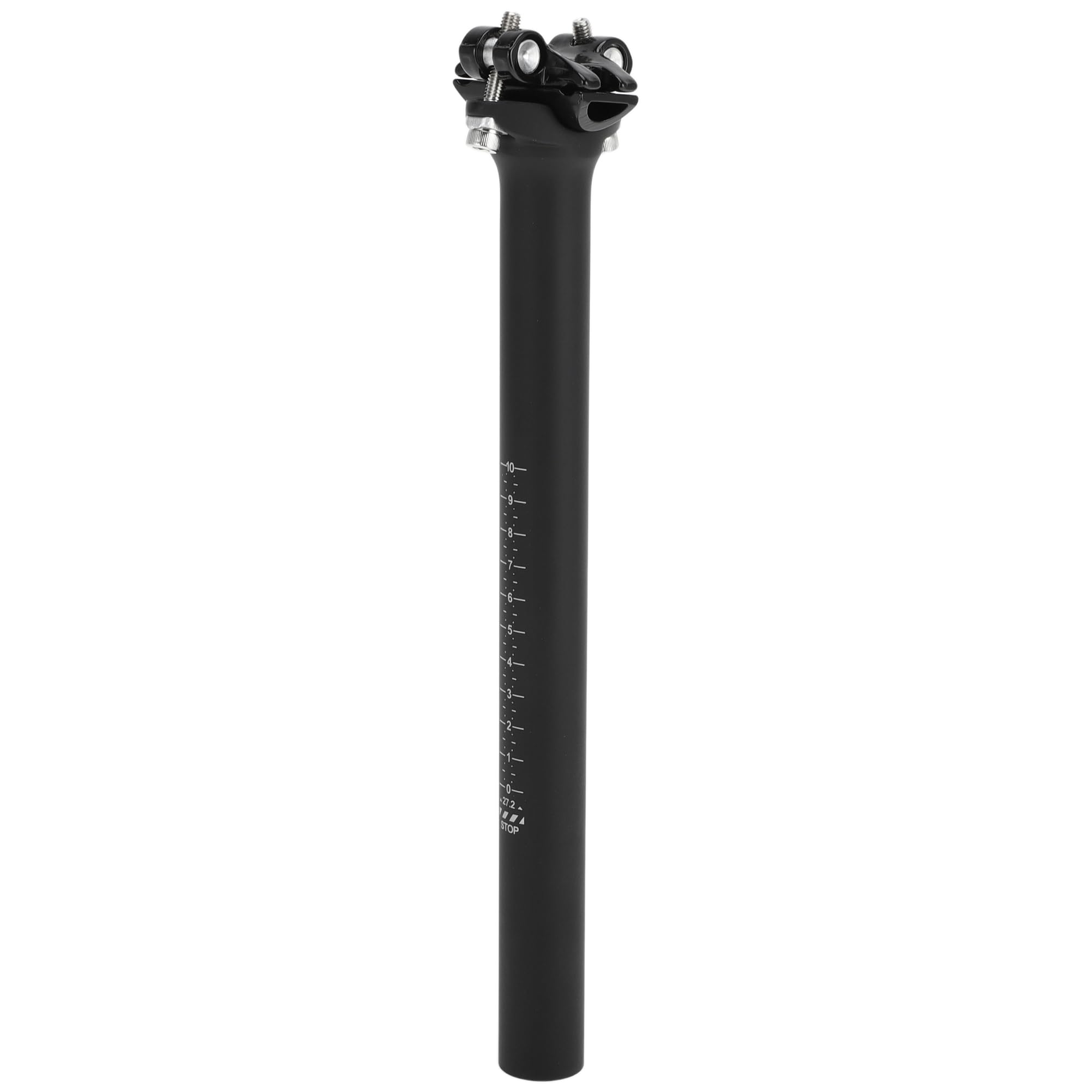 Photo 1 of HOPESPANNER Universal 27.2x300mm Matte Black Bike Seat Posts Adjustable Angle Lightweight Bike Saddle Post Seat Tube Carbon Fiber 1 Pc