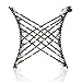 Decorative Beaded Fine Wire Hair Clip - Effortless, Adjustable Stretch Double Combs by HairZing No Damage, Creases, or Pain. (Multi Color - Large)