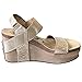 OTBT Women's Bushnell Wedge Sandal (8 B(M) US, Pewter Print)