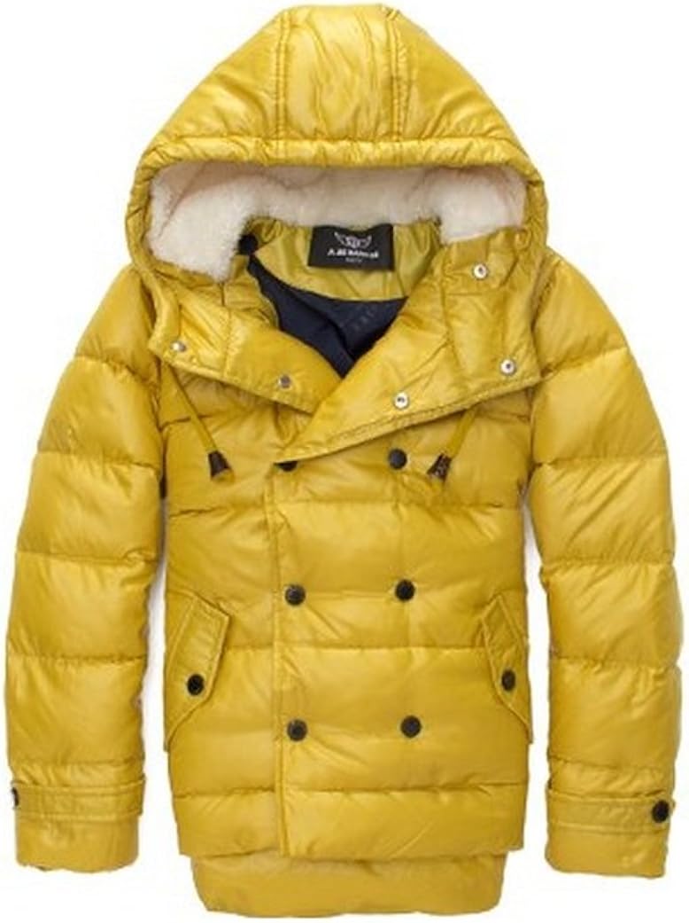 Toddler Winter Coats for Boys Yellow Short Design Down