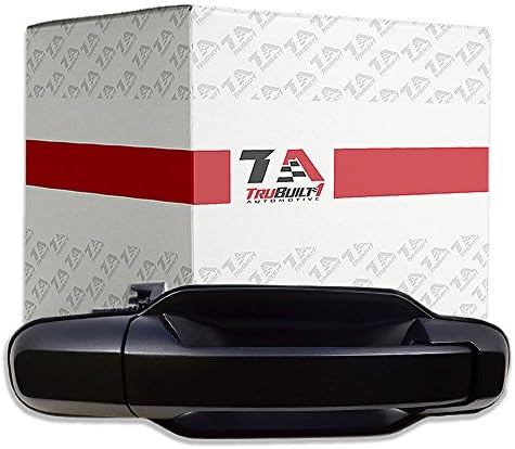 T1A Exterior Rear Passenger Door Handle Replacement - Compatible with 2003-2006 Kia Sorento LX - Primed Black, Plastic - OEM 83660-3E010XX, 836603E040, 81155