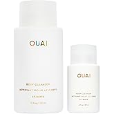 OUAI St. Barts Body Cleanser Bundle - Foaming Body Wash with Jojoba Oil & Rosehip Oil to Hydrate, Balance & Soften Skin - Par