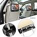 AUTOWINGS A-H9110B Car Headrest DVD Player 9 inch Screen Leather with USB HDMI FM Transmitter Game Disc Remote IR Headphone Black Pack of 2
