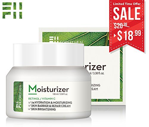 [Forest Heal] Anti Aging Retinol Moisture Cream for Face and Dry Skin, Anti-Wrinkle Hydration with Vitamin C (100 ml/ 3.38 fl.oz.)