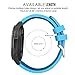 MoKo Band Compatible with Samsung Galaxy Watch 3 45mm/Gear S3 Frontier/Classic/Galaxy Watch 46mm/Huawei Watch GT2 Pro/GT 2e/GT 46mm/GT2 46mm/Ticwatch Pro 3, Silicone Strap Fit 22mm Band, Blue