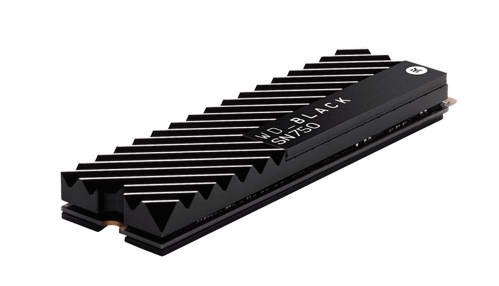 WD_BLACK 1TB SN750 NVMe Internal Gaming SSD Solid State Drive with Heatsink - Gen3 PCIe, M.2 2280, 3D NAND, Up to 3,470 MB/s - WDS100T3XHC