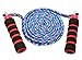 Anna's Jump Ropes Double Dutch Rainbow Cloth Rope with Handles for Kids