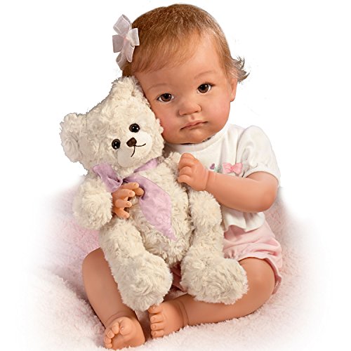 The Ashton-Drake Galleries: I Promise To Love You, Teddy Baby Doll With Toy Bear by The Ashton-Drake Galleries
