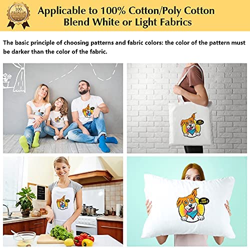 TransOurDream Heat Transfer Paper for T Shirts (20 Sheets, 8.5x11