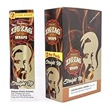 ZIG ZAG CIGAR WRAPS 2 PER PACK STRAIGHT UP FLAVOR PACK OF 25