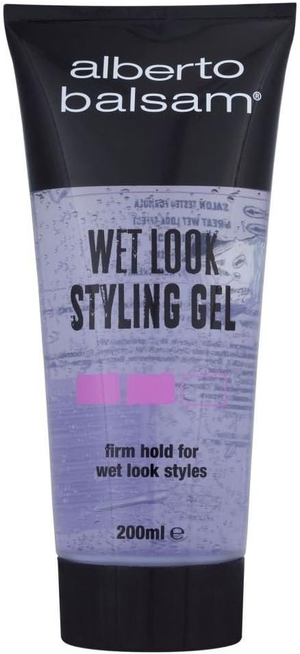 Alberto Balsam Wet Look Styling Gel 200ml - 6 Pack Firm Hold for Defined Styles