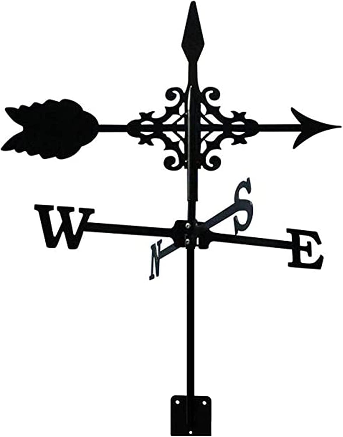Weathervanes - Weather Vane for Roof, All Steel Metal Construction Weathervane, Direction Wind Vane, for Garden, Home, Sheds, Fence Posts, Pergola