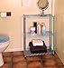 Seville Classics 3-Tier UltraZinc Shelving Cart, 13
