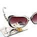 LianSan Fashion Oversized Vintage Pearl Women Sunglasses Uv400 Protection Polarized Ladies Full Frame Sunglasses Lsp580 (pink)