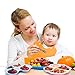 HM-tech 4pcs Bamboo Divided Plates for Baby Feeding, Toddler Plates, Tableware for Baby Toddler Kids Bamboo Toddler Dishes & Dinnerware Sets,Cute Owl