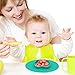 Silicone Baby Placemat Bowl-Highchair Feeding Tray Round Suction plate for Kids Toddlers Kitchen Dining Table with Built in Bowl, Weaning travel Bowl for Children 2017 NEW (Forest Green2)
