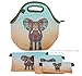 Artovida Neoprene Reusable Sandwich & Snack Bags, Monika Strigel Elephant, Unisex, 15in