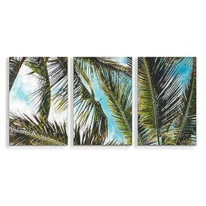 Beach Palm Trees Paradise Painting Artwork for Home...