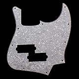 Jazz Bass Black Top Style Guitar Pickguard w/PB