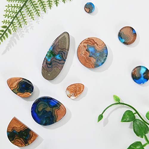 LET'S RESIN Island Resin Molds, 4PCS Ocean Style Silicone Molds, Jewelry Epoxy Resin Molds for Pendant, Necklace, Resin Crafts DIY