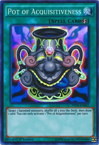 Yu-Gi-Oh! - Pot of Acquisitiveness (INOV-EN065) - Invasion: Vengeance - 1st Edition - Super Rare