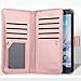 UrbanDrama LG Stylo 3 Case LG Stylo 3 Plus Case, LG Stylo 3 Wallet Case Flip Folio Kickstand Cover Sparkly PU Leather Card Slot Protective Case for LG Stylo 3 LG Stylo 3 Plus 5.7 inch 2017, Rose Gold