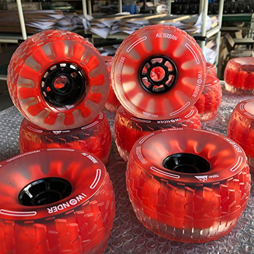 IWONDER Cloud Wheel Electric Skateboard Wheels 120mm Patented Damping Foam Core All Terrain Off Road 78A Translucent Urethane Longboard Wheels