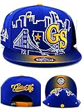 Leader of the Game Golden State New GS Skyline 3 Bridge Warriors Colors Blue Gold Era Snapback Hat Cap