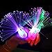 24Pcs LED Light Up Rings Novelty Party Favors Peacock Glow Finger Toy Bumpy Rings Bulk For Birthday, Bachelorette, Concert Shows and Gifts