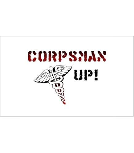 Corpsman Up! Vinyl Decal - 5 Inch Bumper Sticker Made In USA