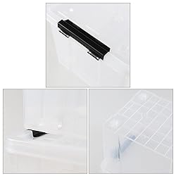 Ucake 40 Quart Large Plastic Storage Bins with