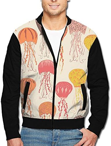 XinYunJL Men's Jellyfish Medusa Raglan Casual Wear Jackets\r\nSofter Digital Print For Walking