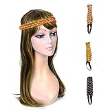 MeiruiHair Hair Braids Chuncky Braided Headband Hair Accessories Nine Colors