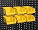 WallPeg Pegboard Bin Kit - Peg board Parts Storage Craft Organizer Basket 6 Bin Kit