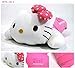 Hello Kitty Sanrio Armrest Cushions Car Center Consoles Cushion Pillow Pad Butterfly Pattern for Car Motors Auto Vehicle