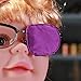 Plinrise Pack of 1 Silk Eye Patches No Light Leak, Smooth, Soft and Comfortable - Boys and Girls - Amblyopia/Lazy Eye Patches For Children, Kids Eye Patch,Strabismus, Child Health Protection Purple
