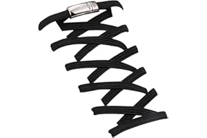 Aiboxin Elastic No Tie Flat Shoe Laces for Sneakers, Tieless Shoelaces for Kids & Adults, Stretch Shoes Strings