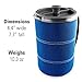 GSI Outdoors, 30 Fl Oz JavaPress, French Press Coffee Mug, Superior Backcountry Cookware Since 1985, Blue