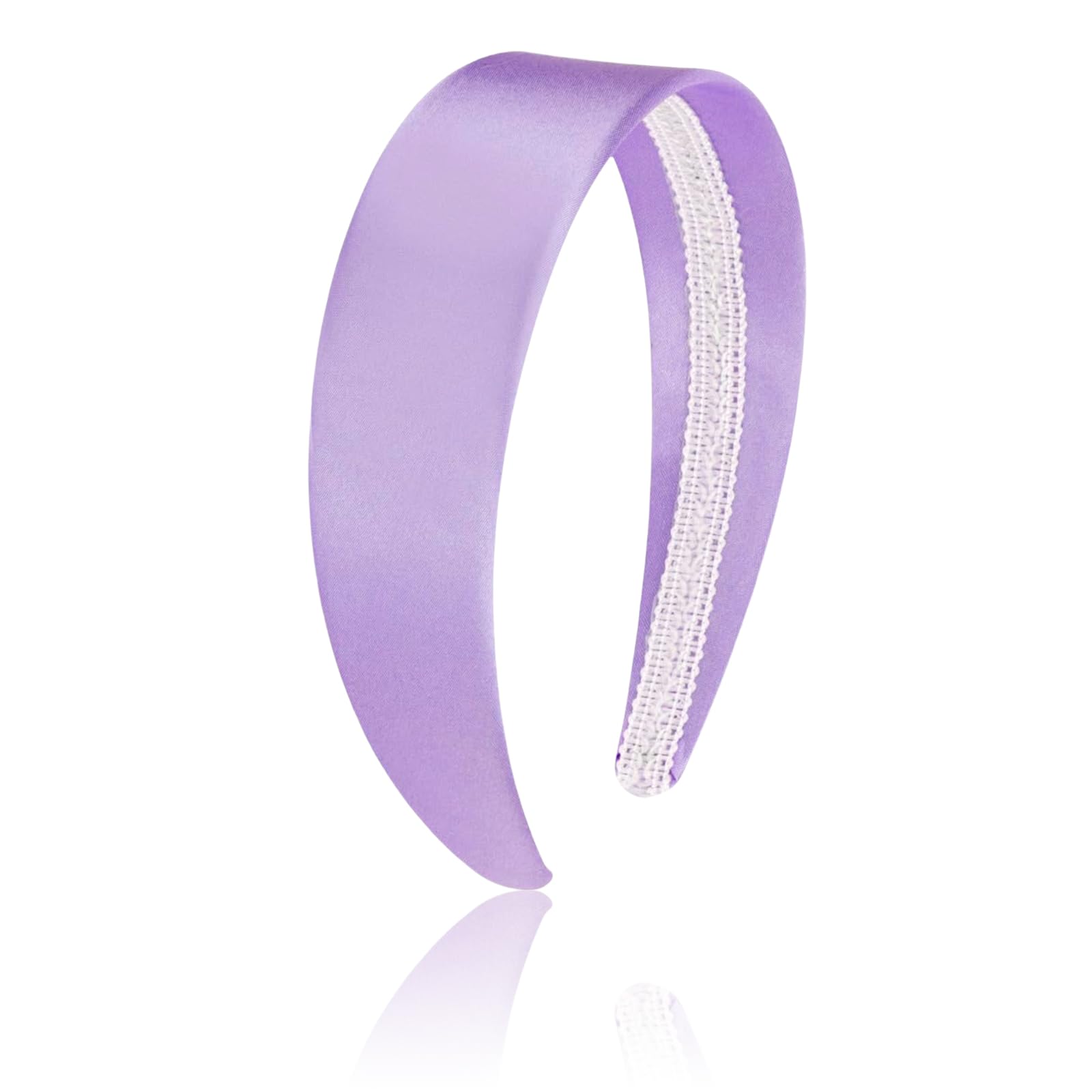 Cosmeria Women's Headband In Shiny Satin, Wide Elasticated Headband For Comfort And Style, Versatile For Everyday Or Special Occasions