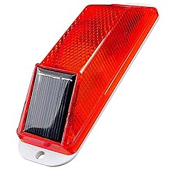 Aolyty Solar Strobe Warning Light Sensitive LED