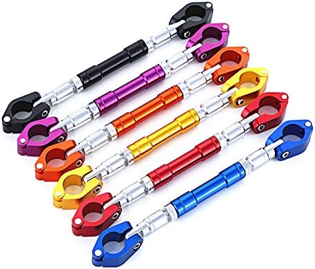 Zantec Handlebar Reinforcement Rod Universal 22mm Motorcycle Handlebar Motorbike Grips Handle Bar Steering Wheel Strengthen Aluminum Alloy Brace Adjustable Cross Bar Motorcycle Accessories Purple