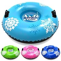 Nyrveua 36'' 4Pack/ 40'' 2Pack Sleds, Snow Sled for Kids and Adult, Snow Tube for Sledding Heavy Duty Thickened Double Bottom with Handles, Sleds for Snow Outdoor Toys Gifts for Family Boys and Girls