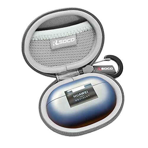 RLSOCO Carrying Case for Huawei Freebuds Pro 2/3/4 Wireless Earphones (Grey)
