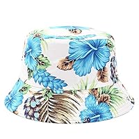 Geetobby Women Print Bucket Hat Summer Fashion Floppy Packable Reversible Sun Hat Fisherman Hat