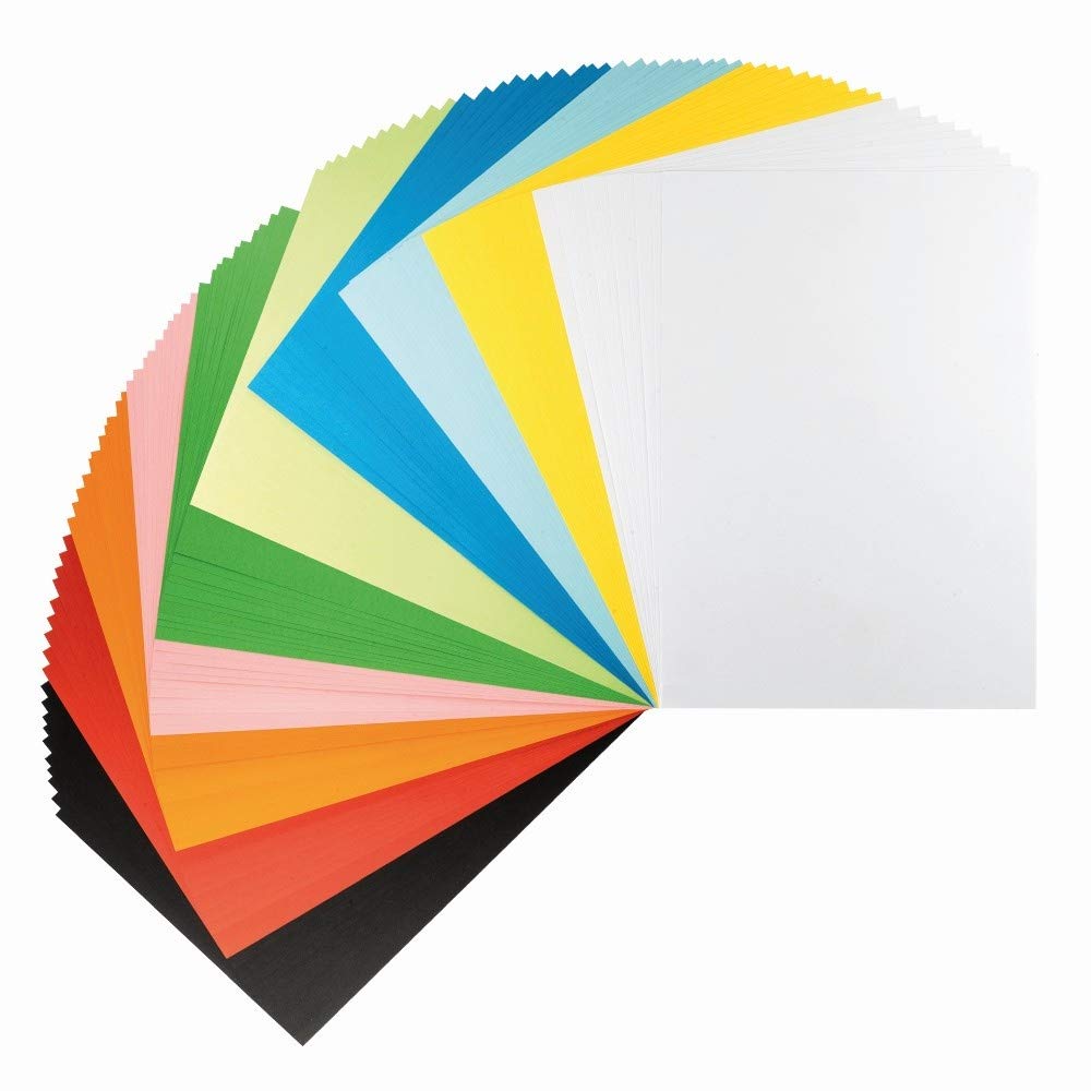 Ideen mit Herz Coloured Paper | 100 Sheets | 150 g/m² | 10 Colours | Craft Paper | Colourful Paper | Coloured Paper | Coloured Paper | Craft Card | Coloured Paper (DIN A3)